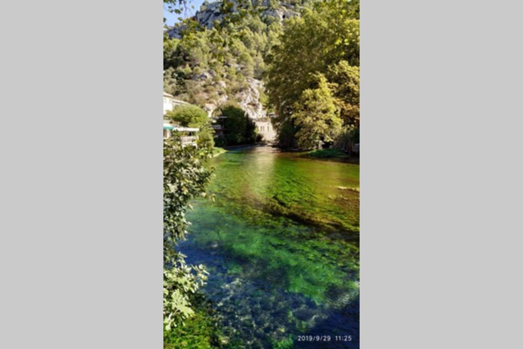 Vue Panoramique Sur Le Chateau,Montagne Et Grottes Fontaine-de-Vaucluse Esterno foto