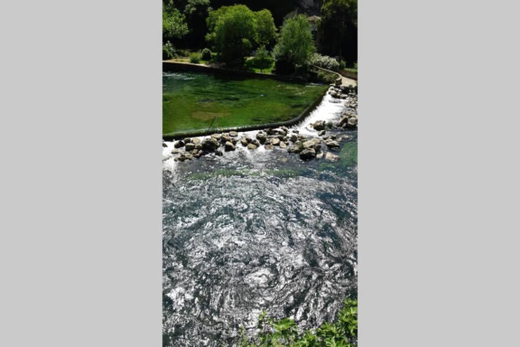 Vue Panoramique Sur Le Chateau,Montagne Et Grottes Fontaine-de-Vaucluse Esterno foto