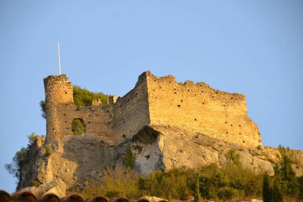 Vue Panoramique Sur Le Chateau,Montagne Et Grottes Fontaine-de-Vaucluse Esterno foto